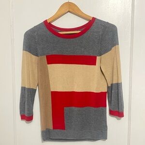 Th Limited Color Block Lightweight Sweater